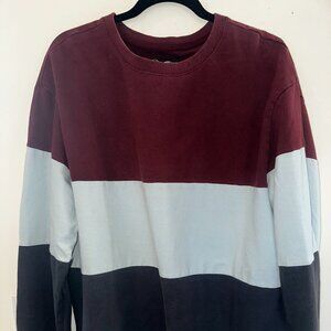 Original Use Colorblock Crewneck Pullover Sweatshirt Size XL